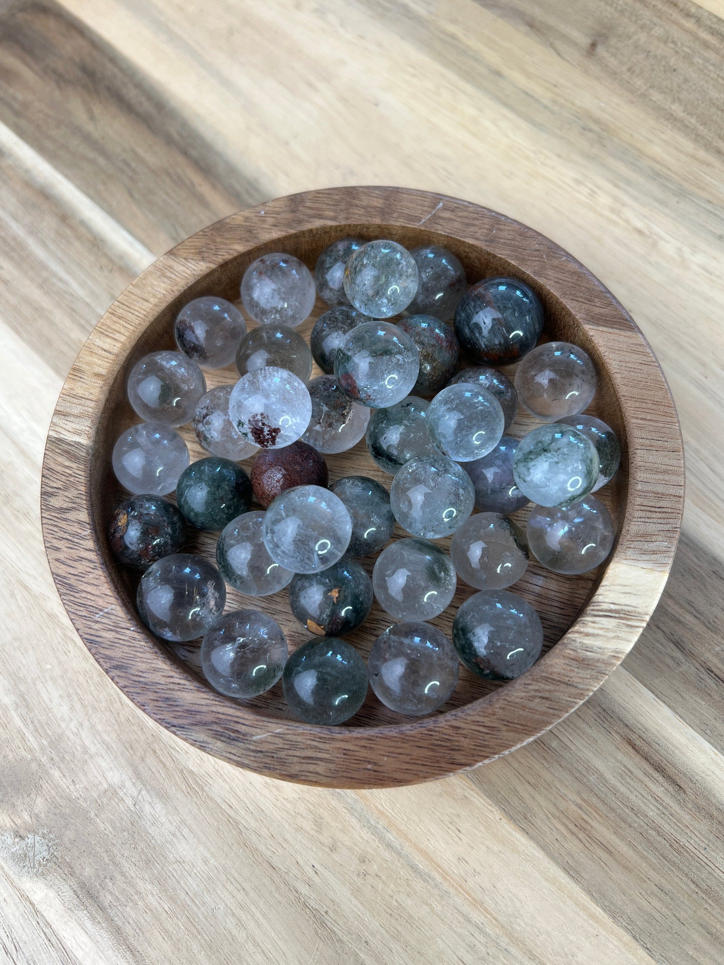 Mini Sphäre Gartenquartz