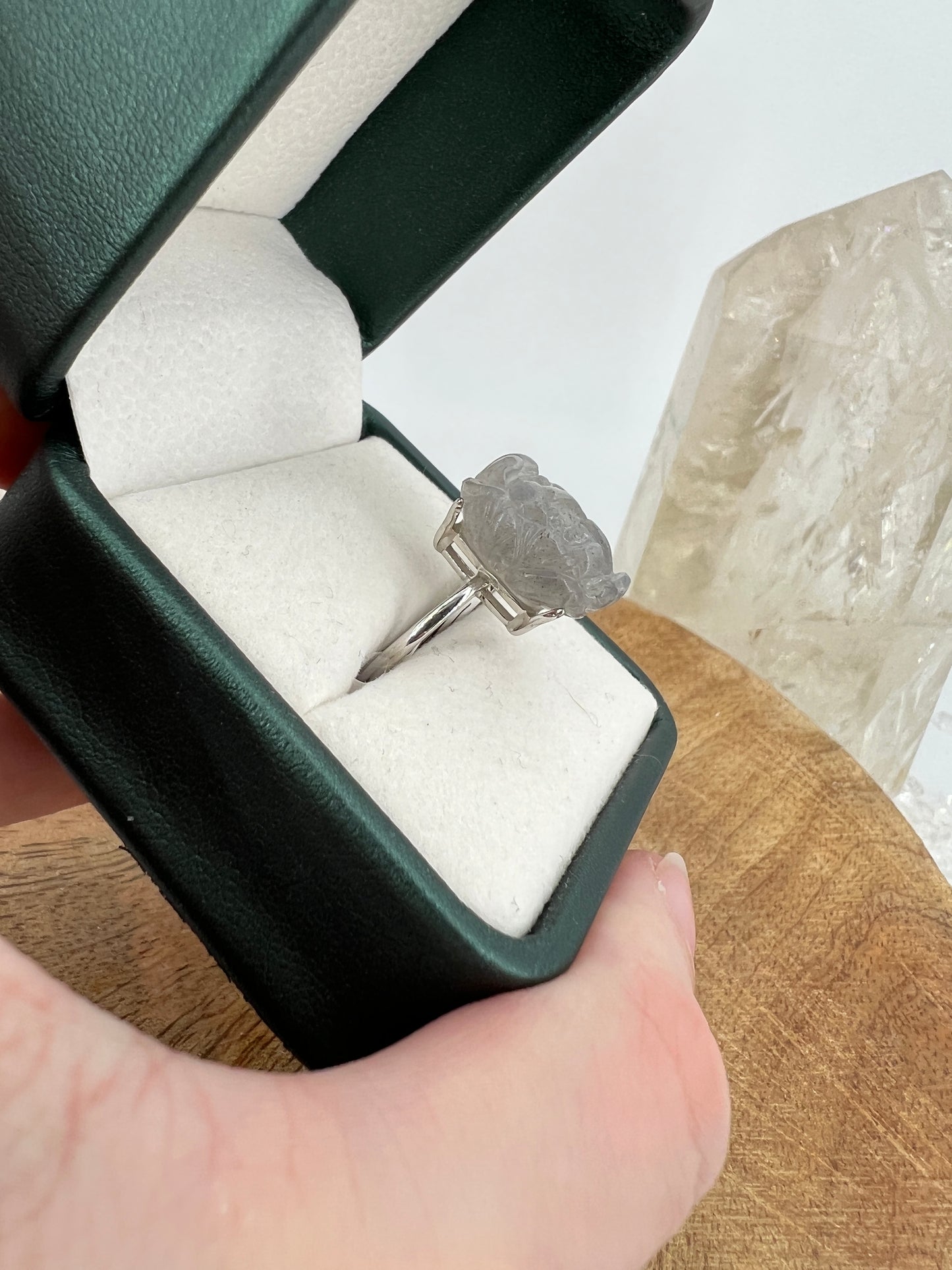 925 Silber Ring Labradorit / X46