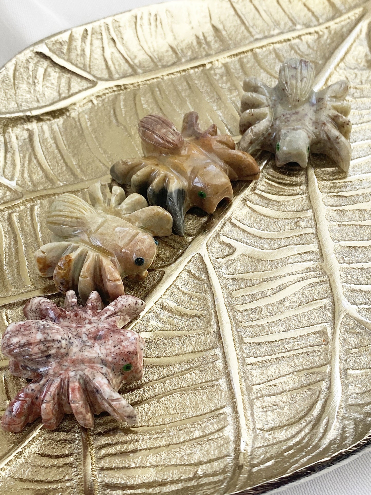 Steatit Spinne ca. 3.3 cm / Farbe variiert