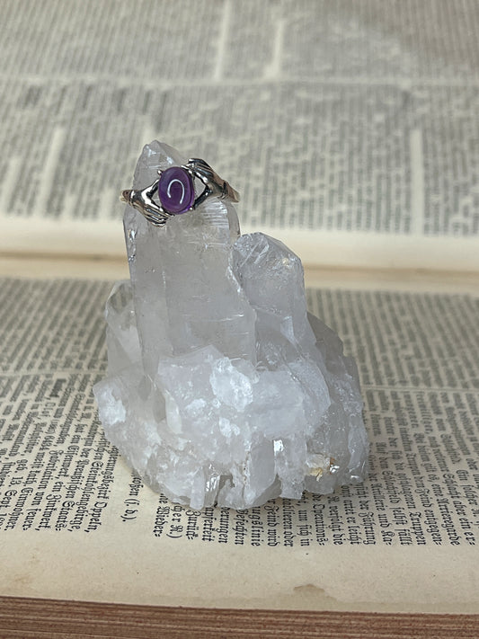 925 Silber Ring Amethyst / 1A36