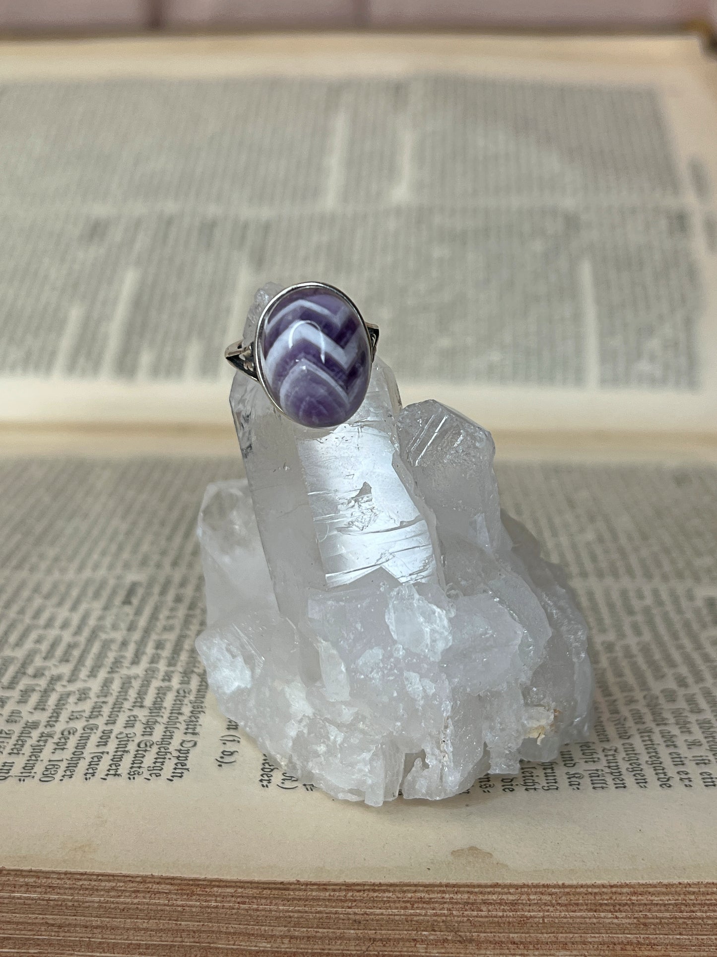 925 Silber Ring Amethyst  / 3Q39