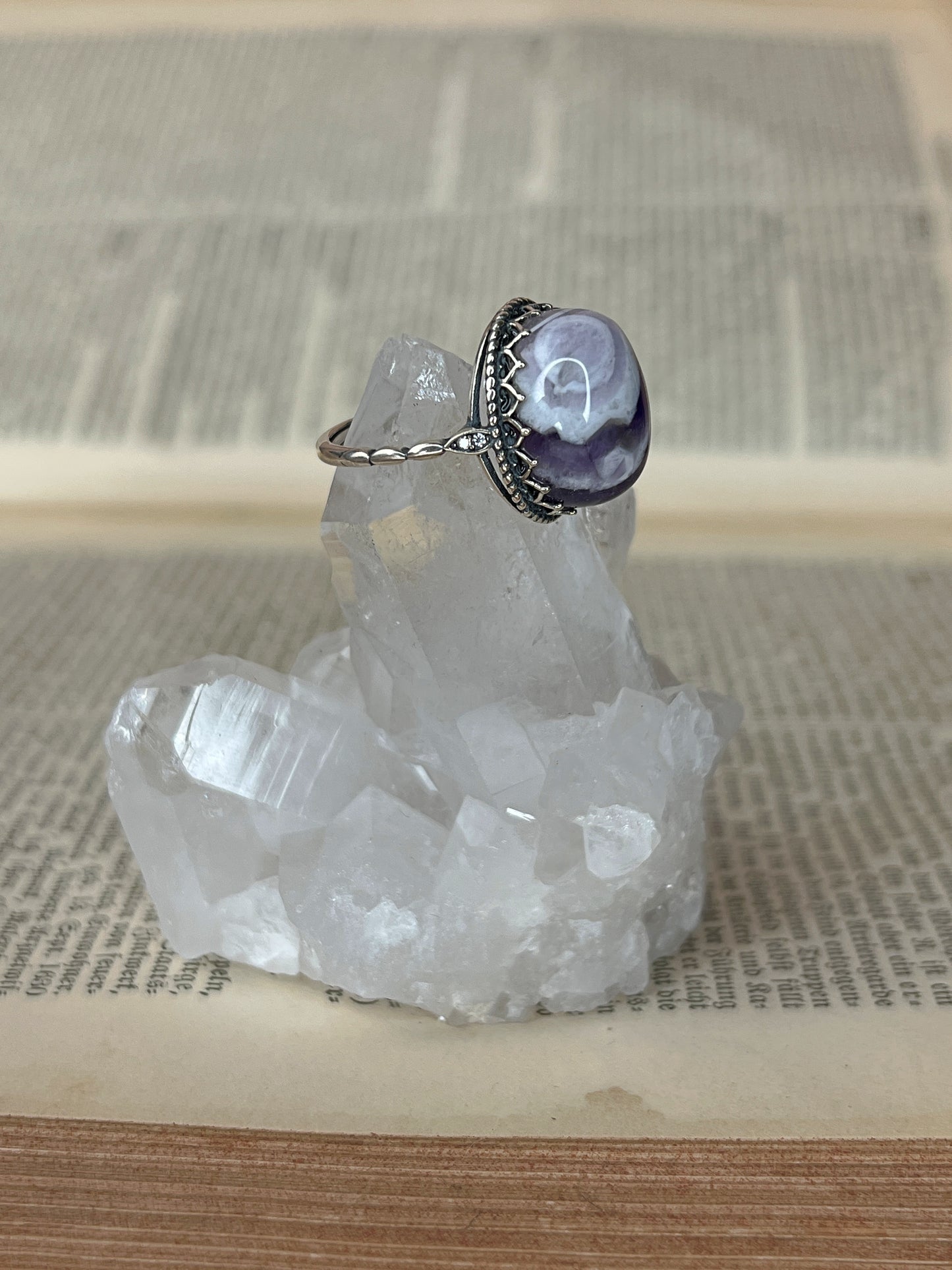 925 Silber Ring Amethyst  / 3R39