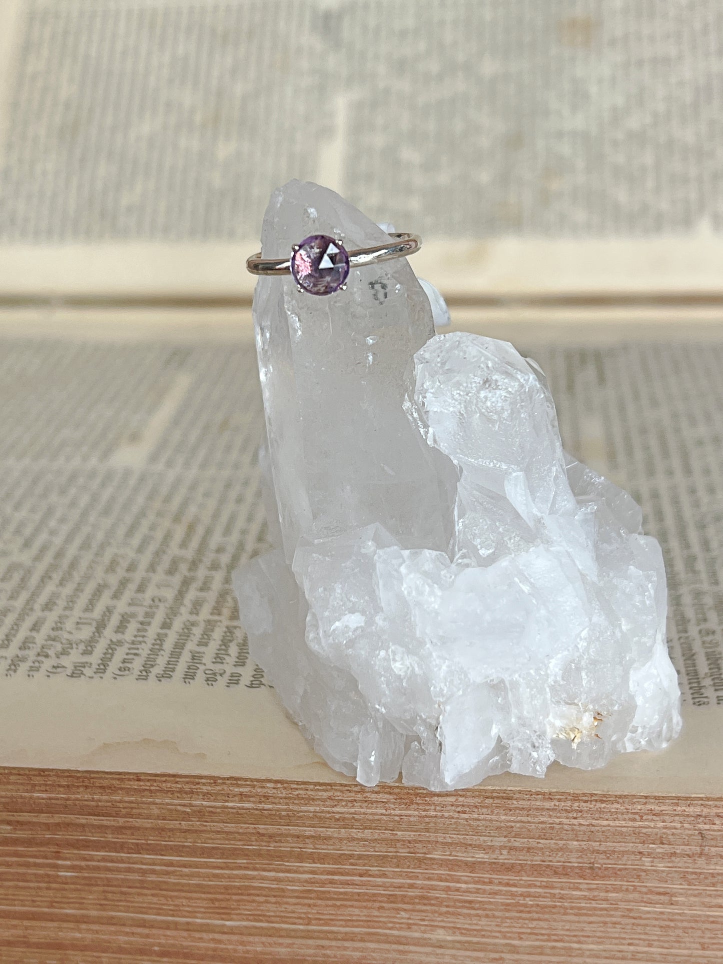 925 Silber Ring Amethyst / Gr.52