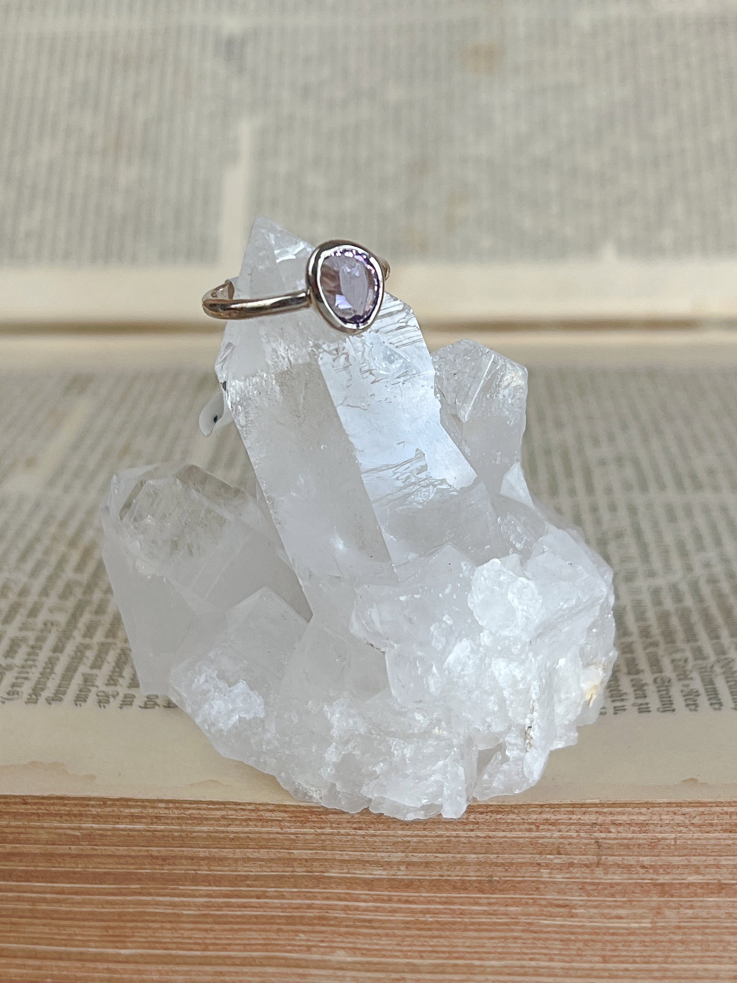 925 Silber Ring Amethyst / Gr.52