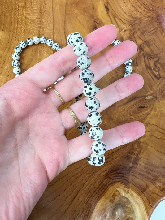 Dalmatiner Jaspis Armband