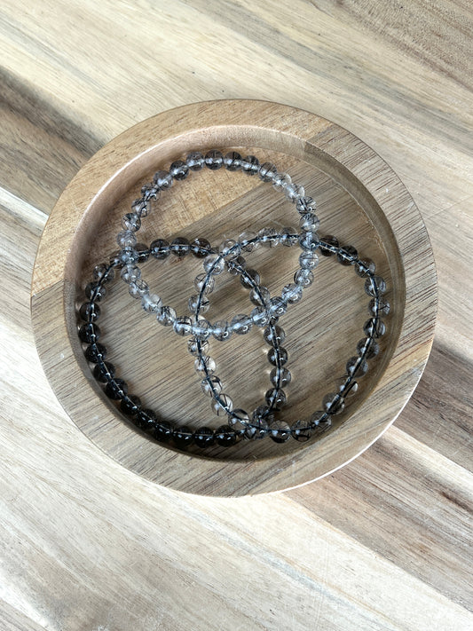 Turmalin in Quarz Armband /6mm