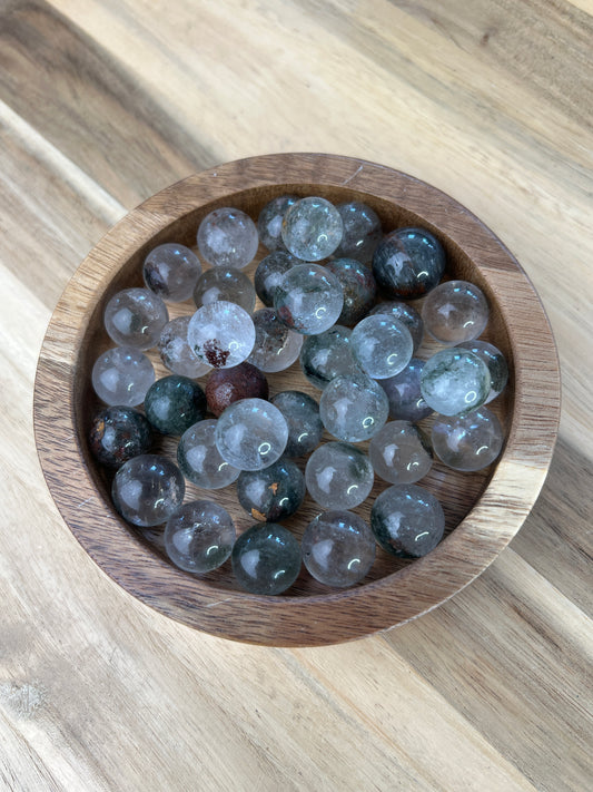 Mini Sphäre Gartenquartz