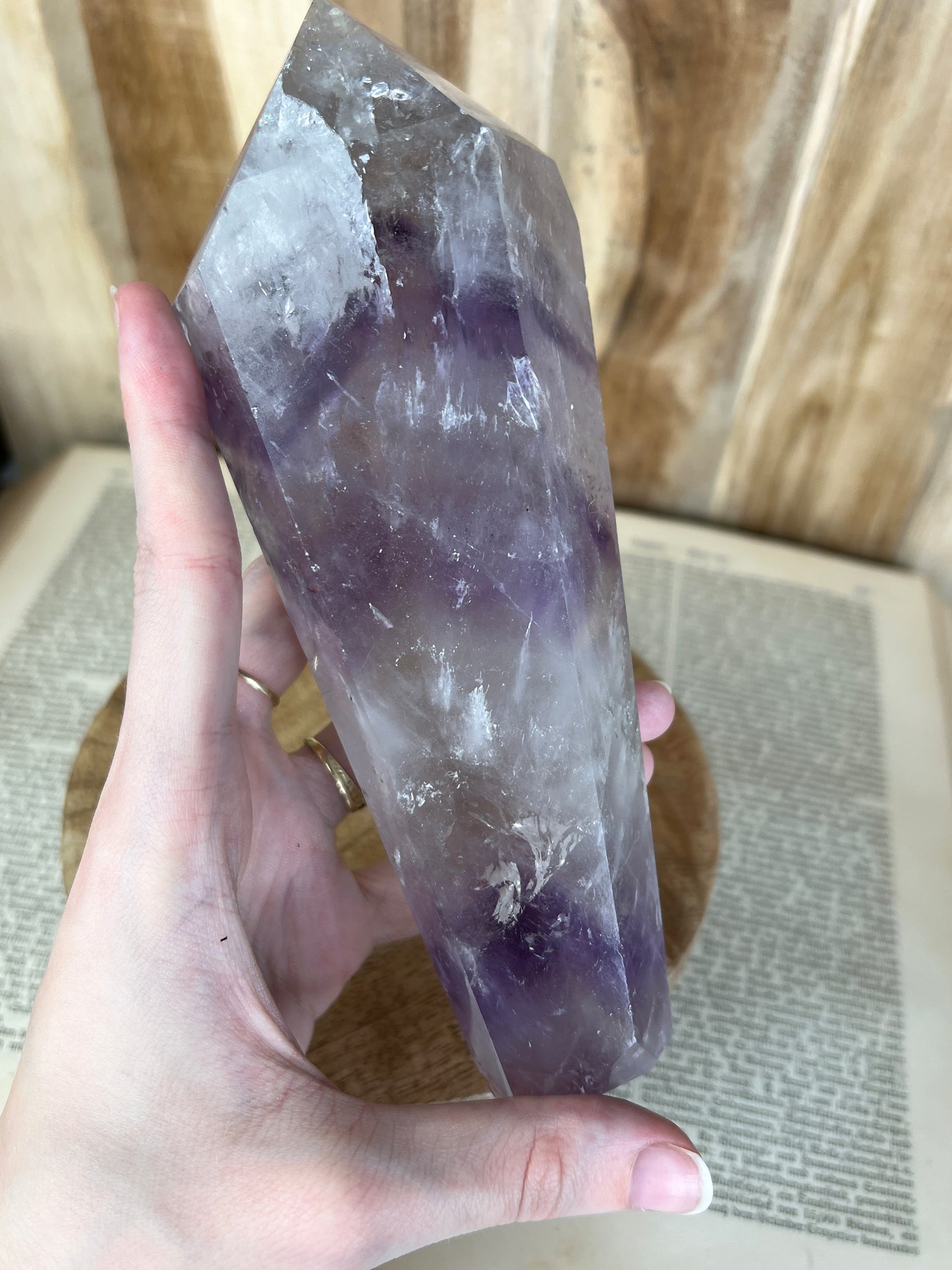 Amethyst mit Phantomen Tower B-Qualität / H98