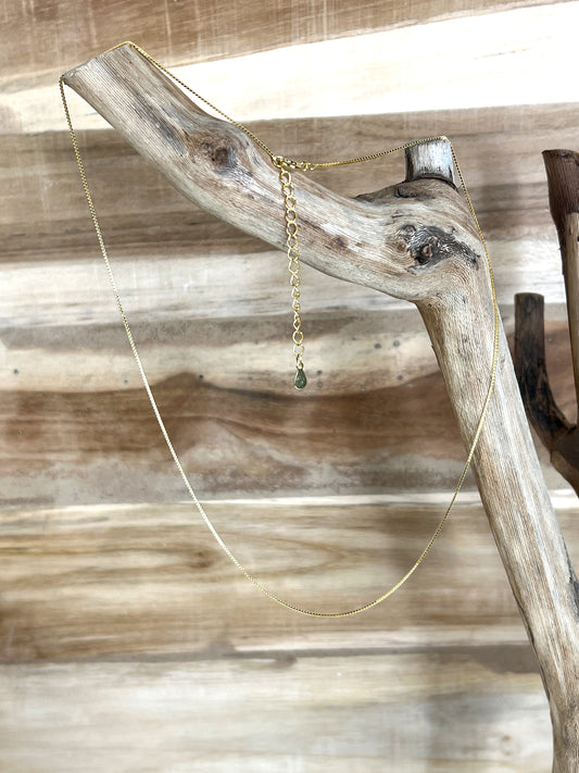 vergoldete 925 Silber Kette\glatt