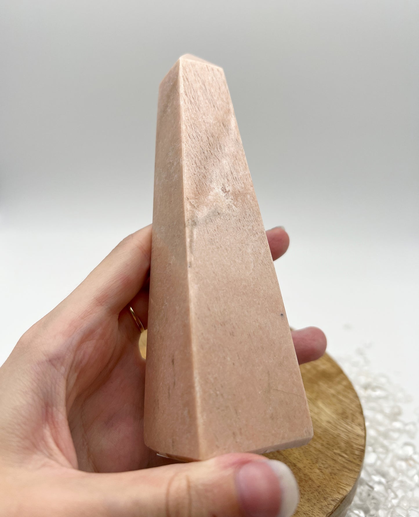 Mondstein Obelisk 13,5cm / B-Qualität