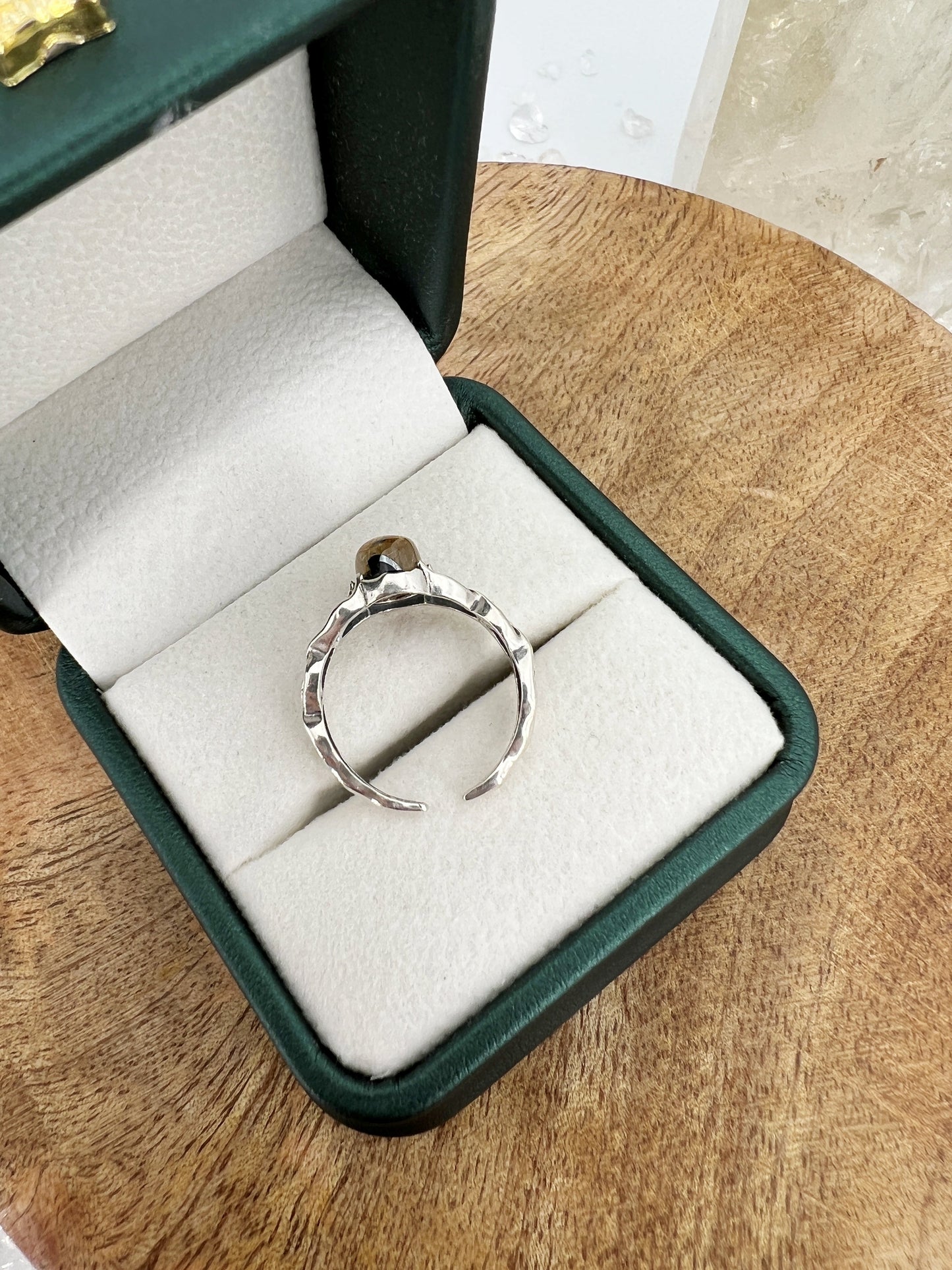 925 Silber Ring Rutilquarz /B30