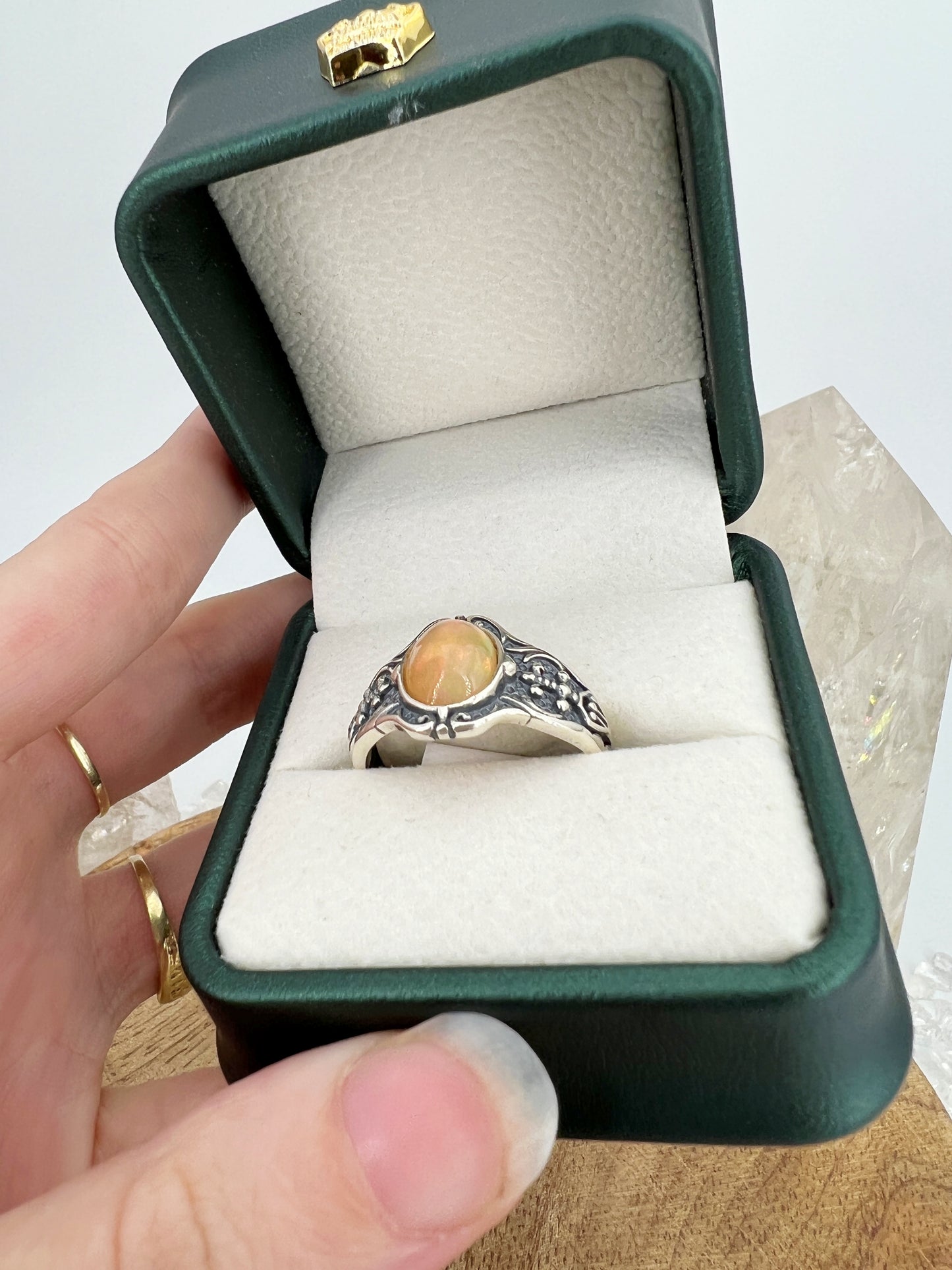 925 Silber Ring Opal / N50