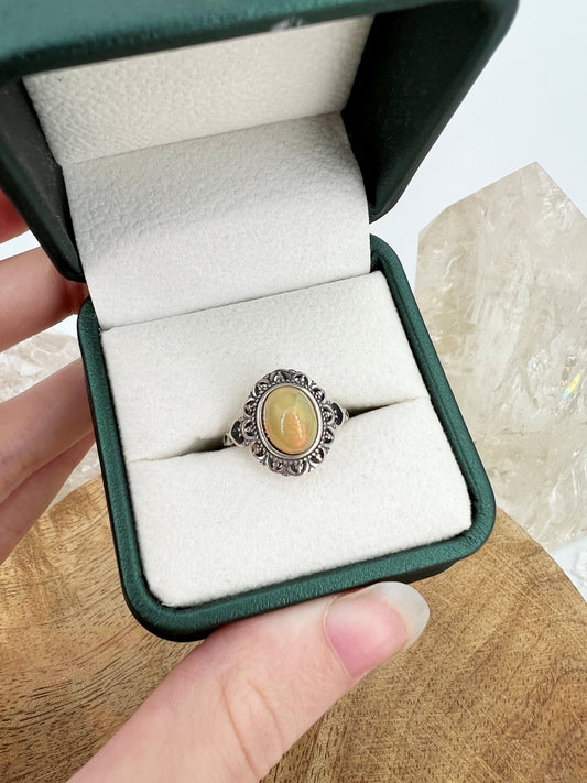 925 Silber Ring Opal / C49