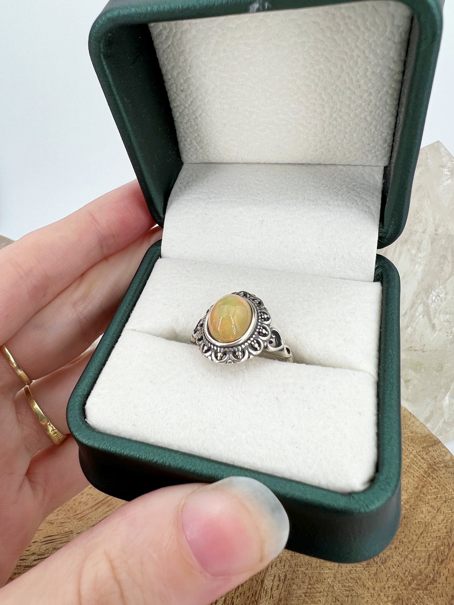 925 Silber Ring Opal / C49