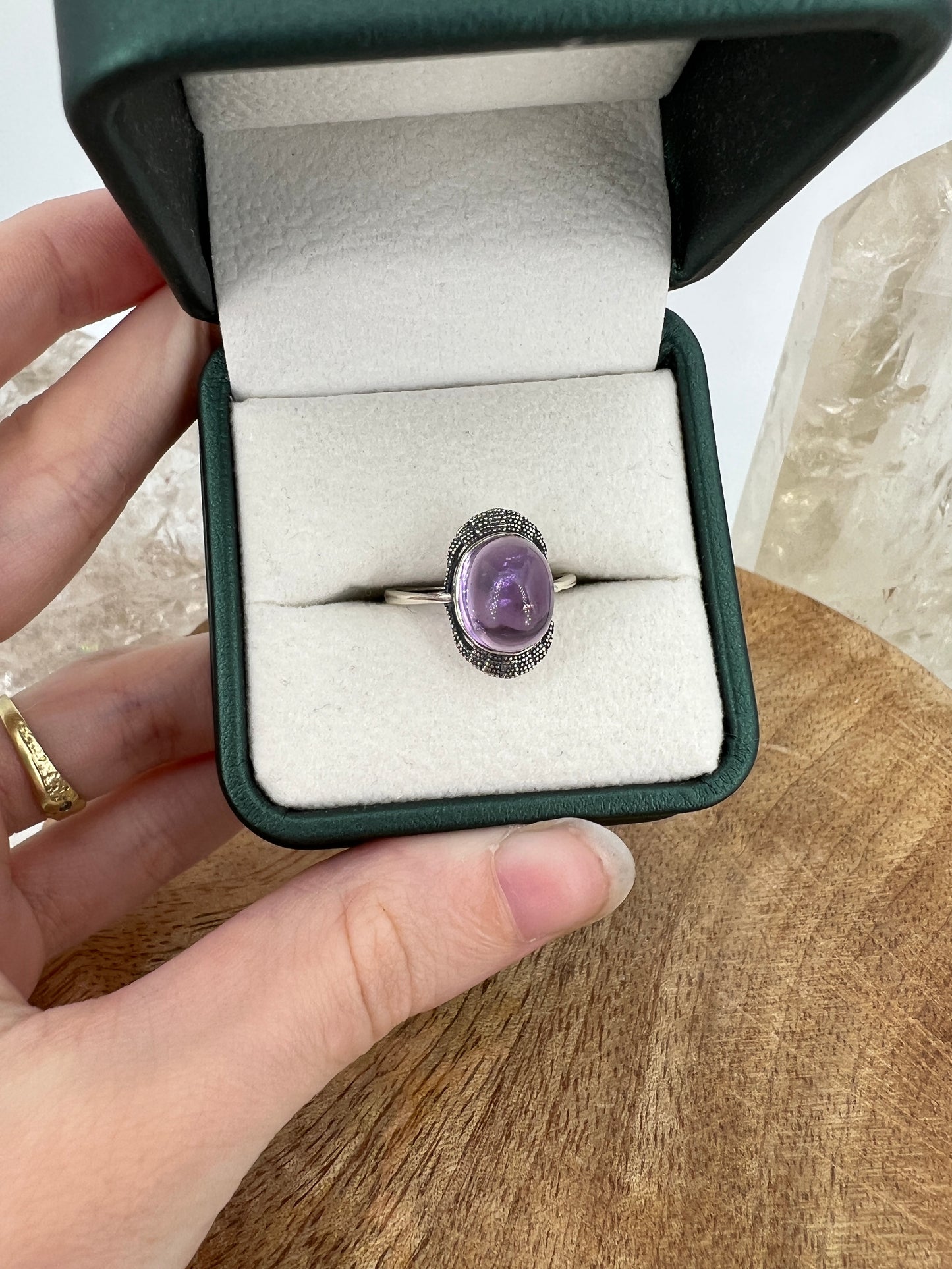 925 Silber Ring Amethyst / N32