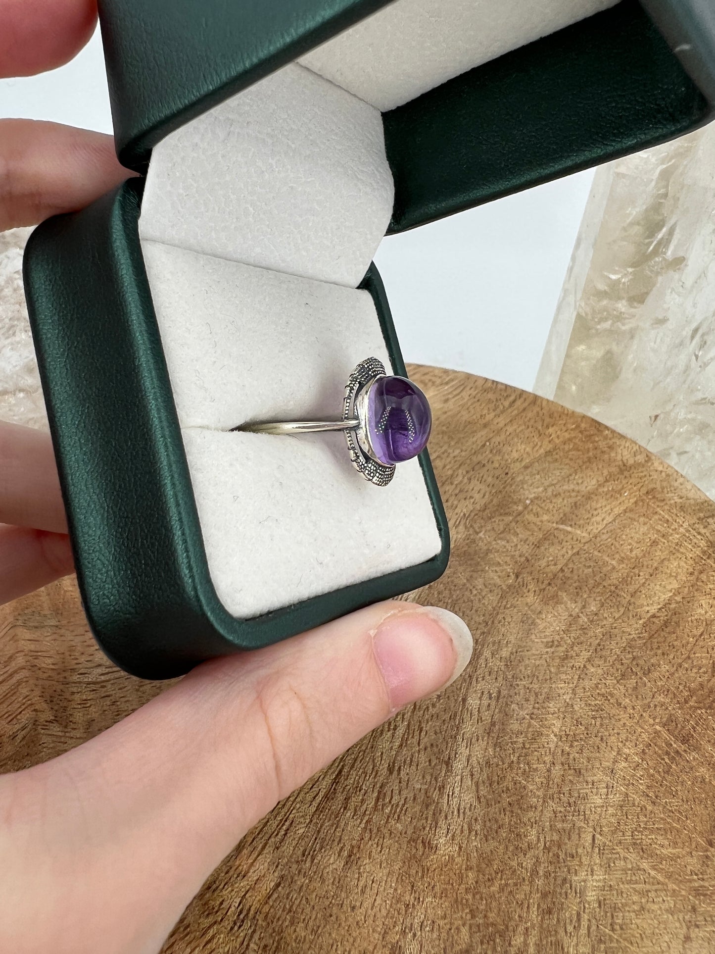 925 Silber Ring Amethyst / N32