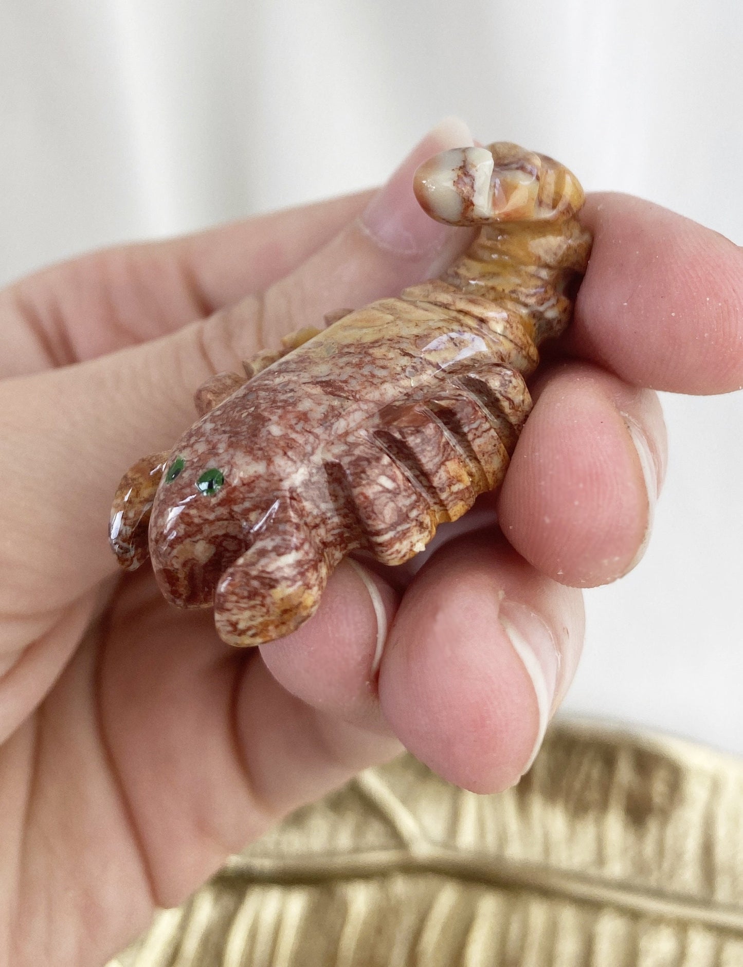 Steatit Skorpion ca. 3.3 cm / Farbe variiert