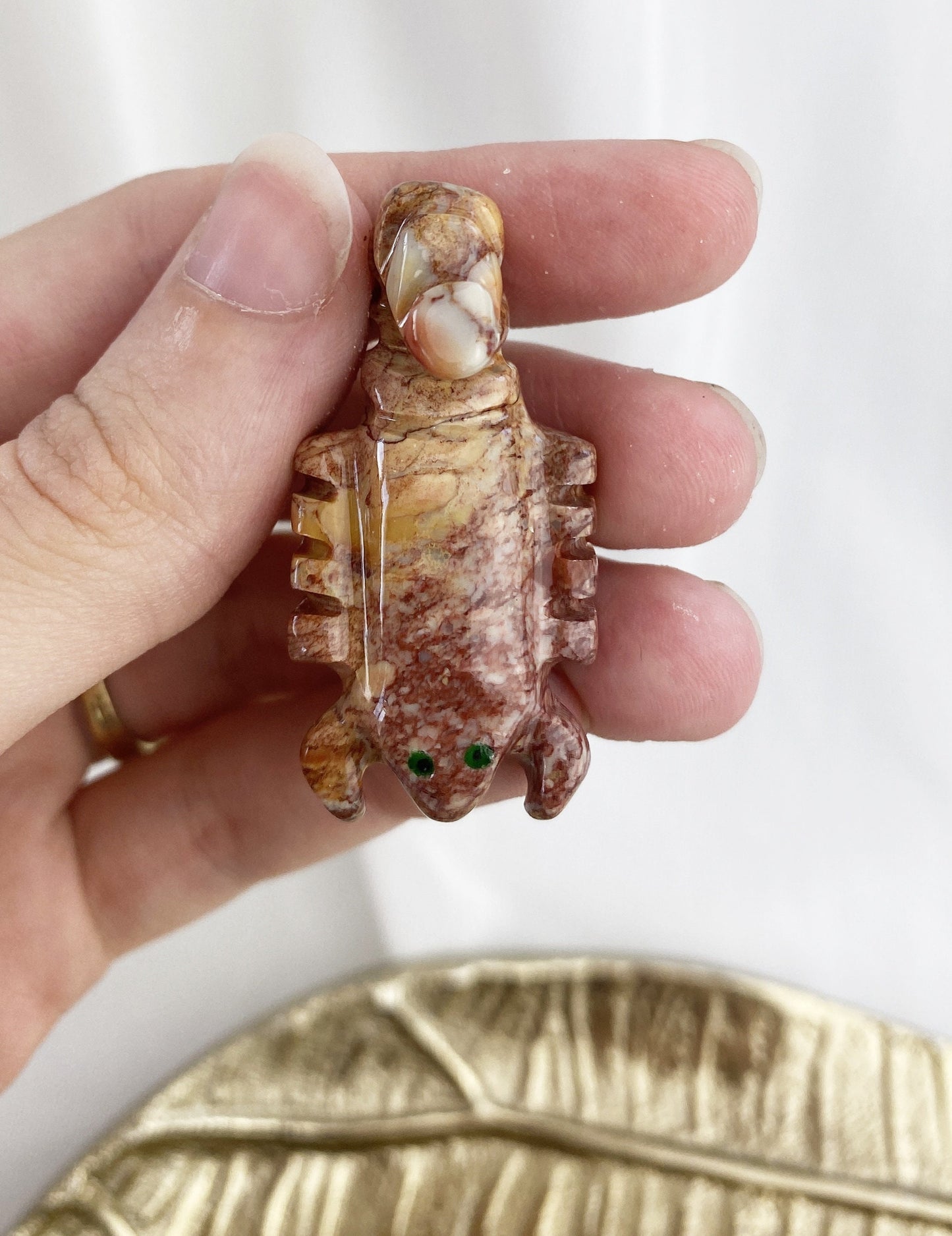 Steatit Skorpion ca. 3.3 cm / Farbe variiert