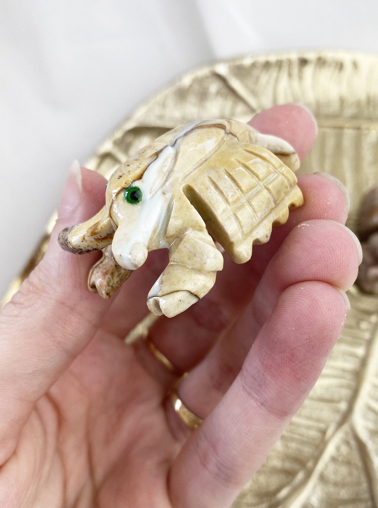 Steatit Hummer ca. 3.3 cm / Farbe variiert