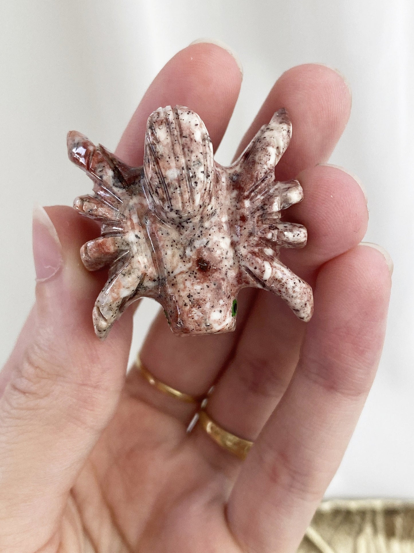 Steatit Spinne ca. 3.3 cm / Farbe variiert