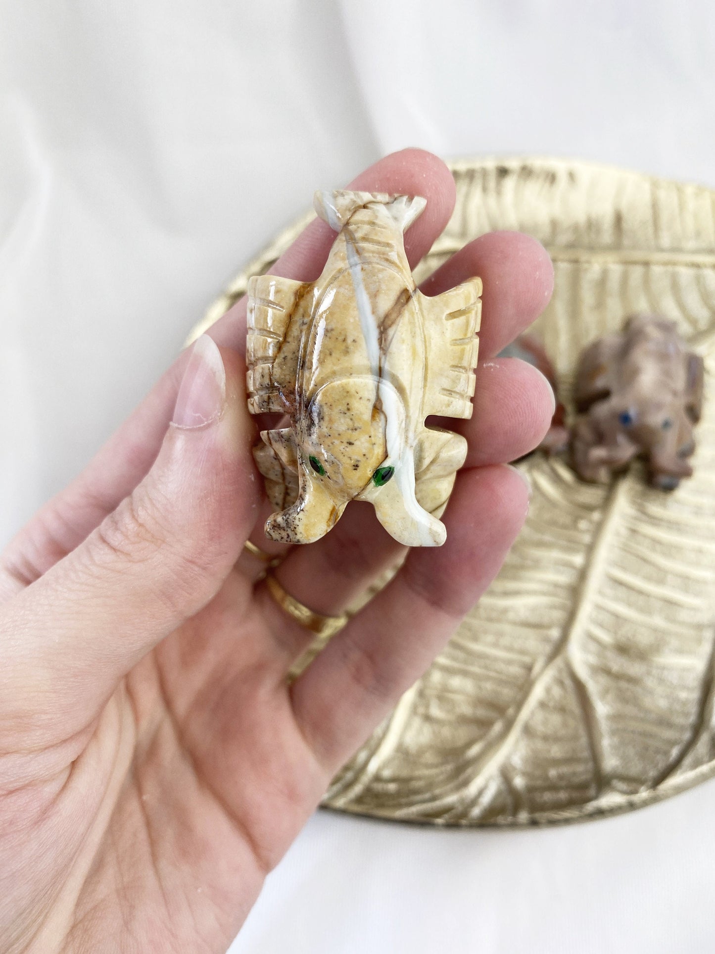 Steatit Hummer ca. 3.3 cm / Farbe variiert