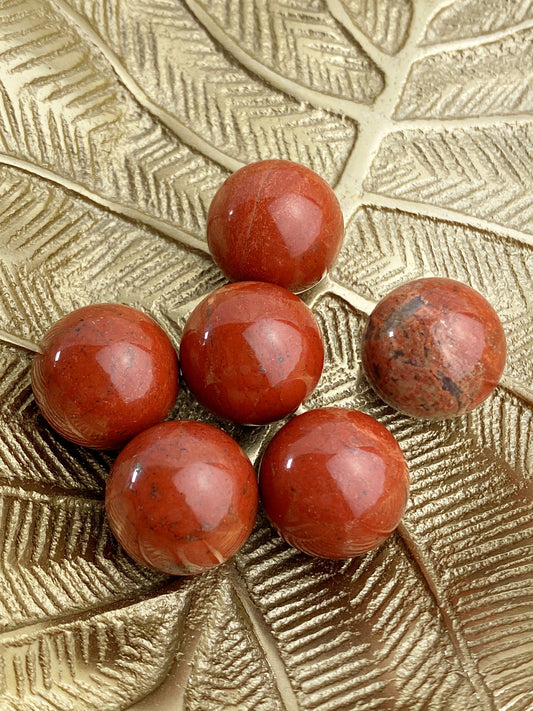 Mini Sphären 20mm roter Jaspis